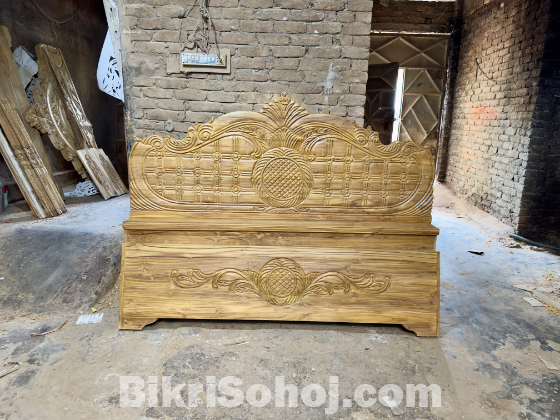 সেগুন কাঠের খাট